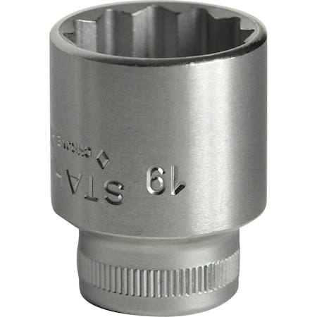 Stahlwille Tools 10 mm (3/8") Socket Size 19 mm L.32 mm, 2010019 02010019